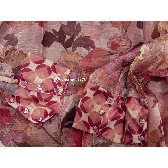 NWT Zimmermann Concert Scalloped Floral Shirt AU4, US12 - Picture 14 of 15